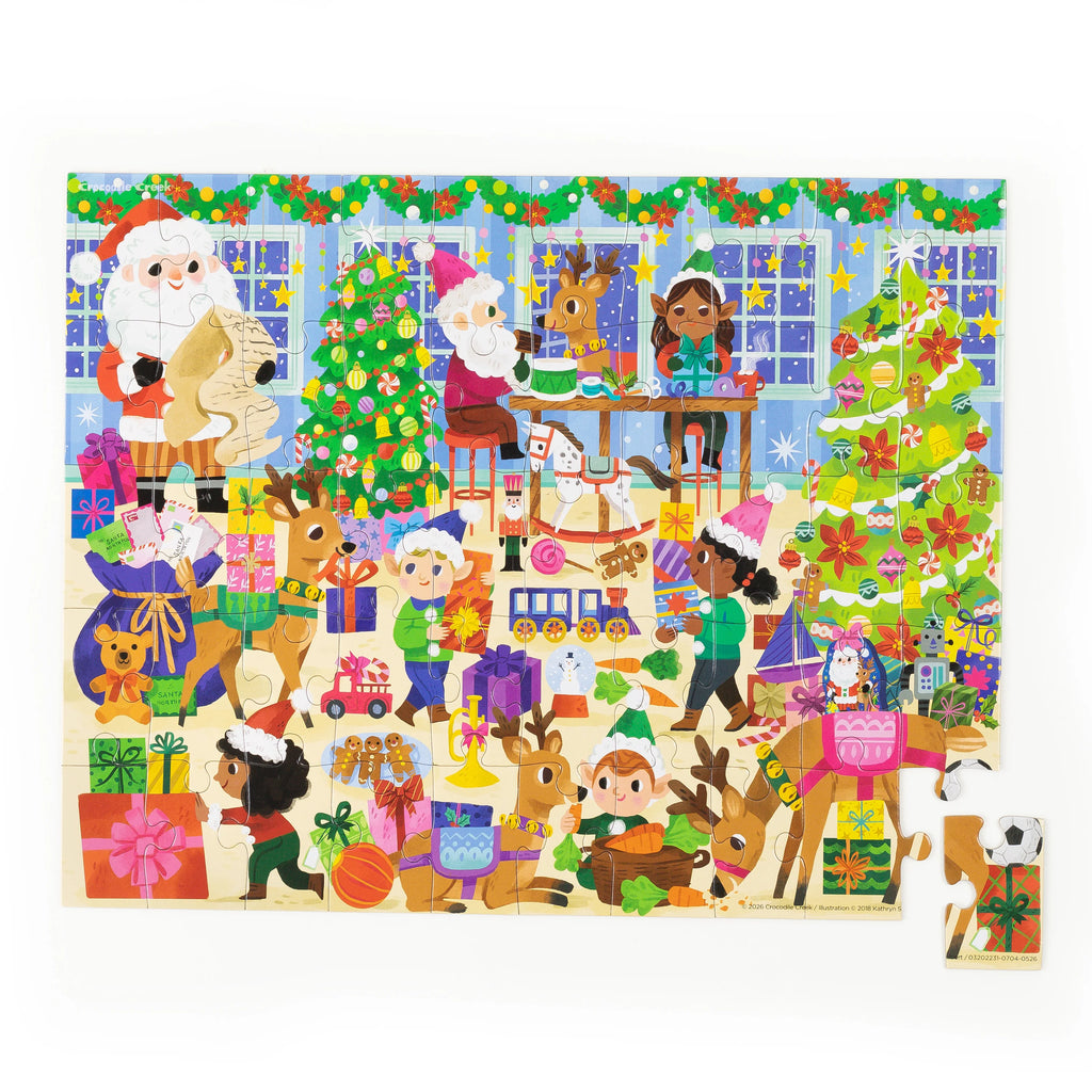 Flat House Puzzle 50 piece - Santas Workshop