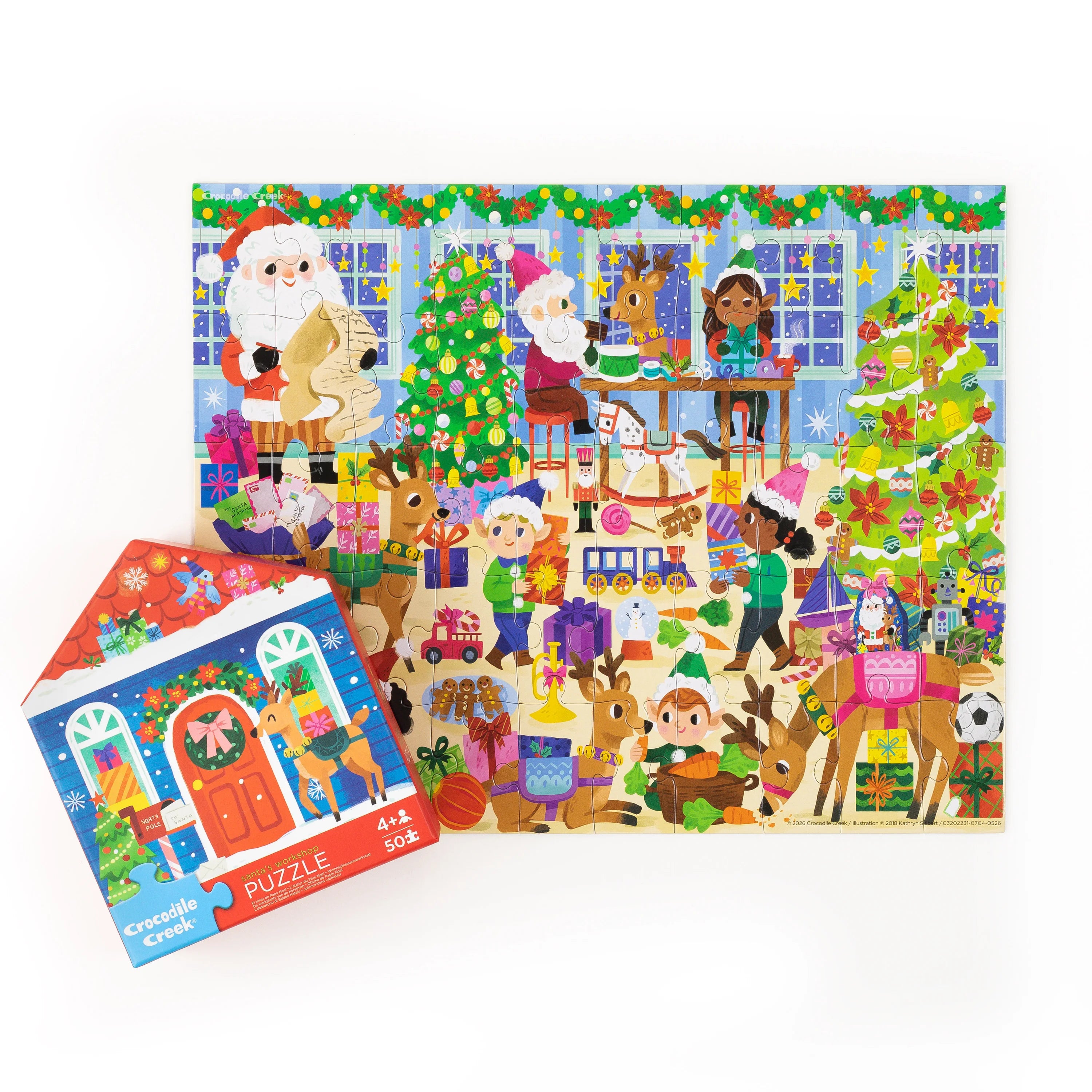 Flat House Puzzle 50 piece - Santas Workshop