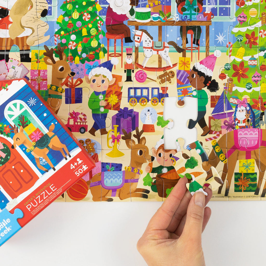 Flat House Puzzle 50 piece - Santas Workshop