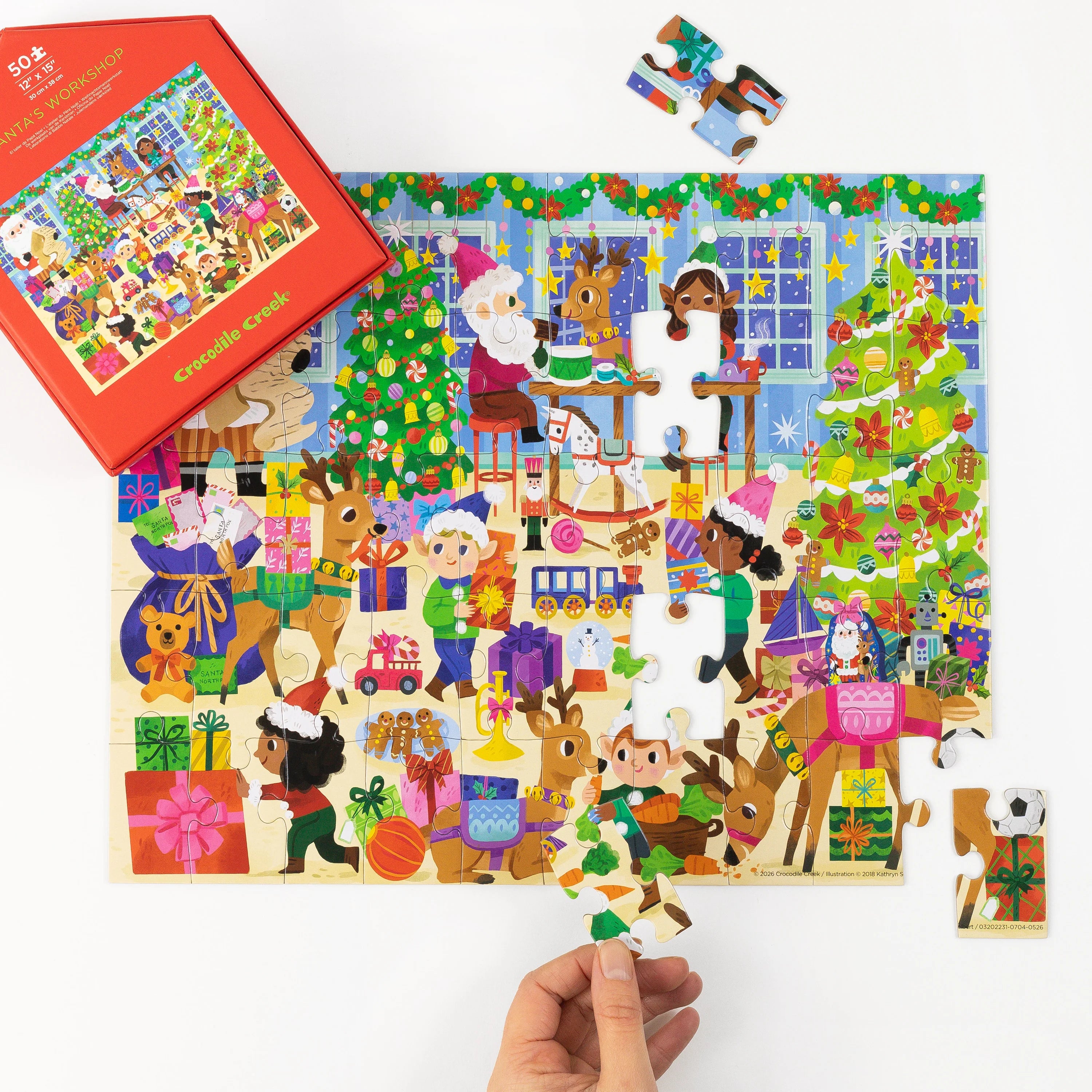 Flat House Puzzle 50 piece - Santas Workshop