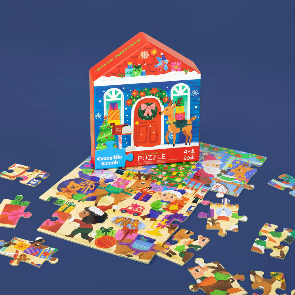 Flat House Puzzle 50 piece - Santas Workshop