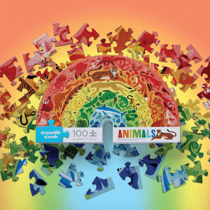 Rainbow Puzzle 100 Piece - Animals