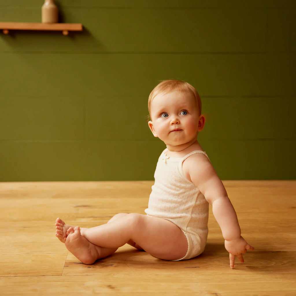 Camisole Bodysuit Pointelle - Natural