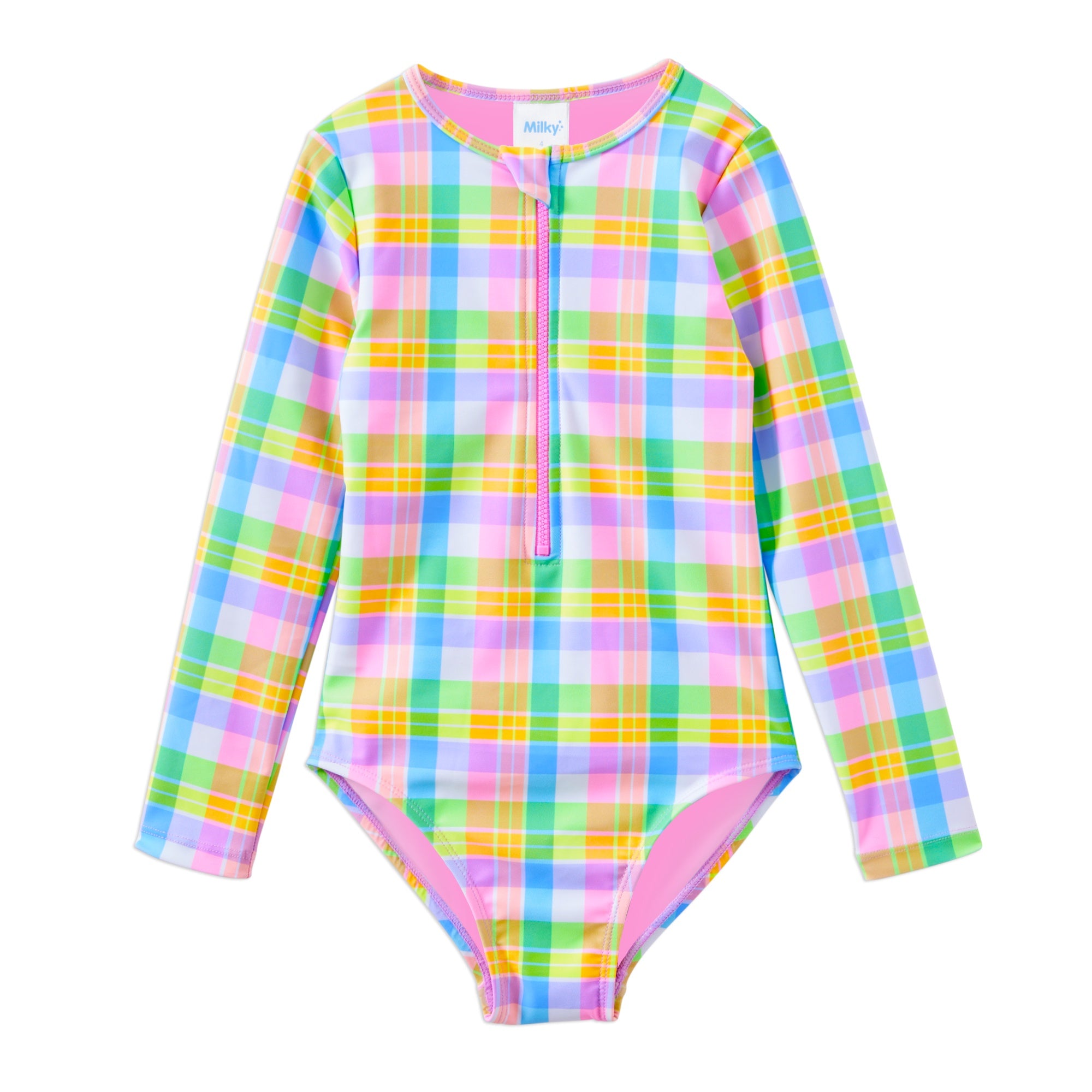 Carnival Check Longsleeve Swimsuit