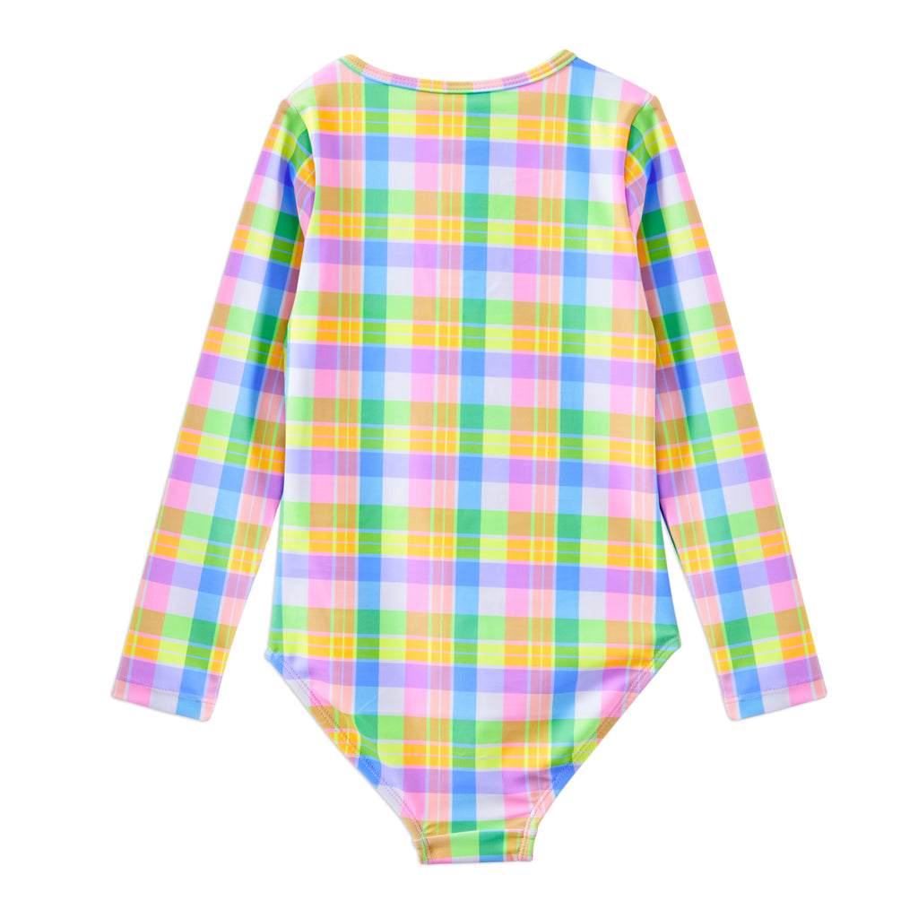 Carnival Check Longsleeve Swimsuit