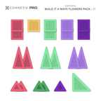 Connetix PRO Build It 4 Ways 21pc - Flowers Pack