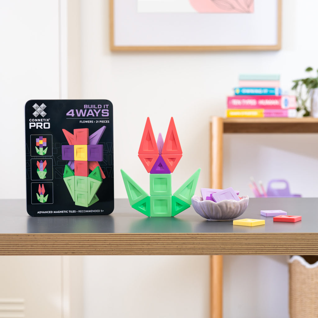 Connetix PRO Build It 4 Ways 21pc - Flowers Pack