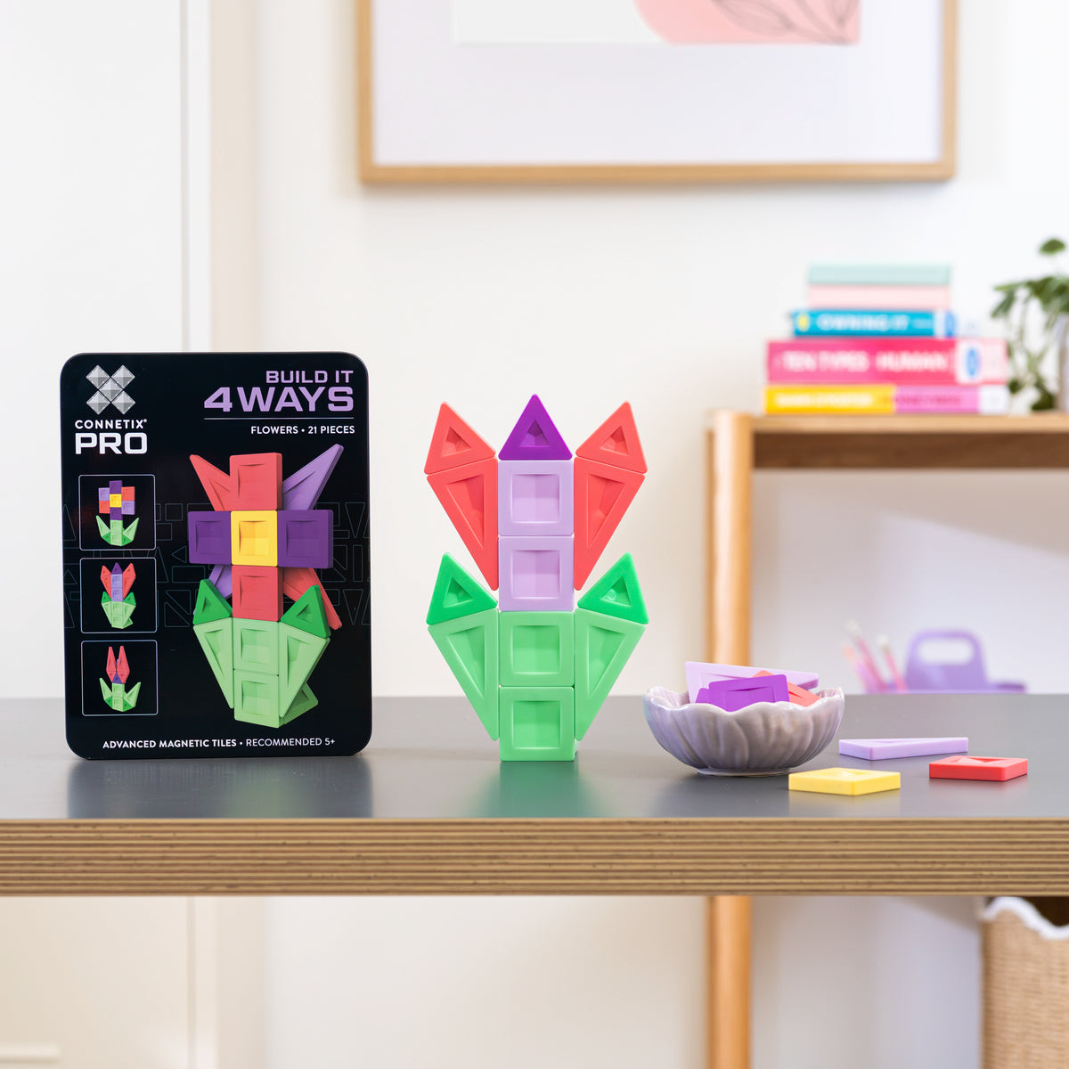Connetix PRO Build It 4 Ways 21pc - Flowers Pack