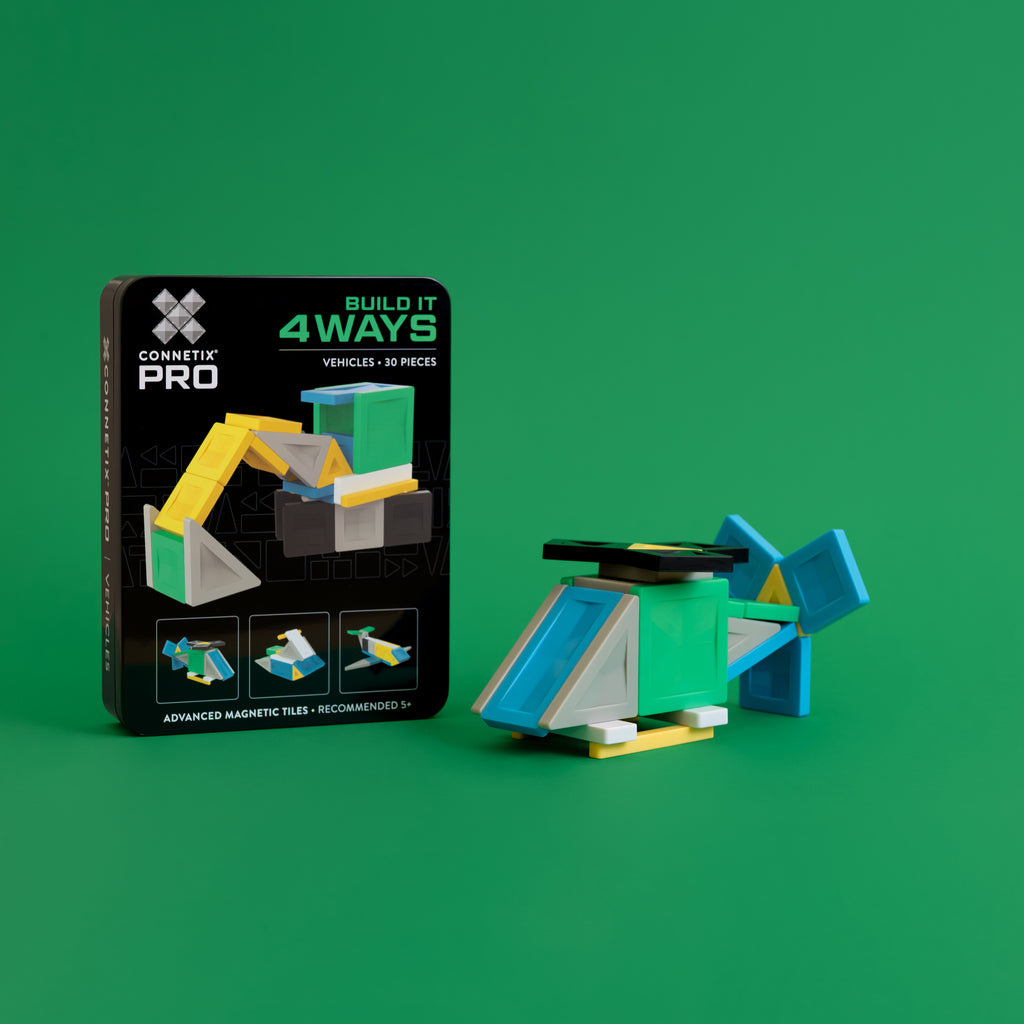 Connetix PRO Build It 4 Ways 30pc - Vehicles Pack