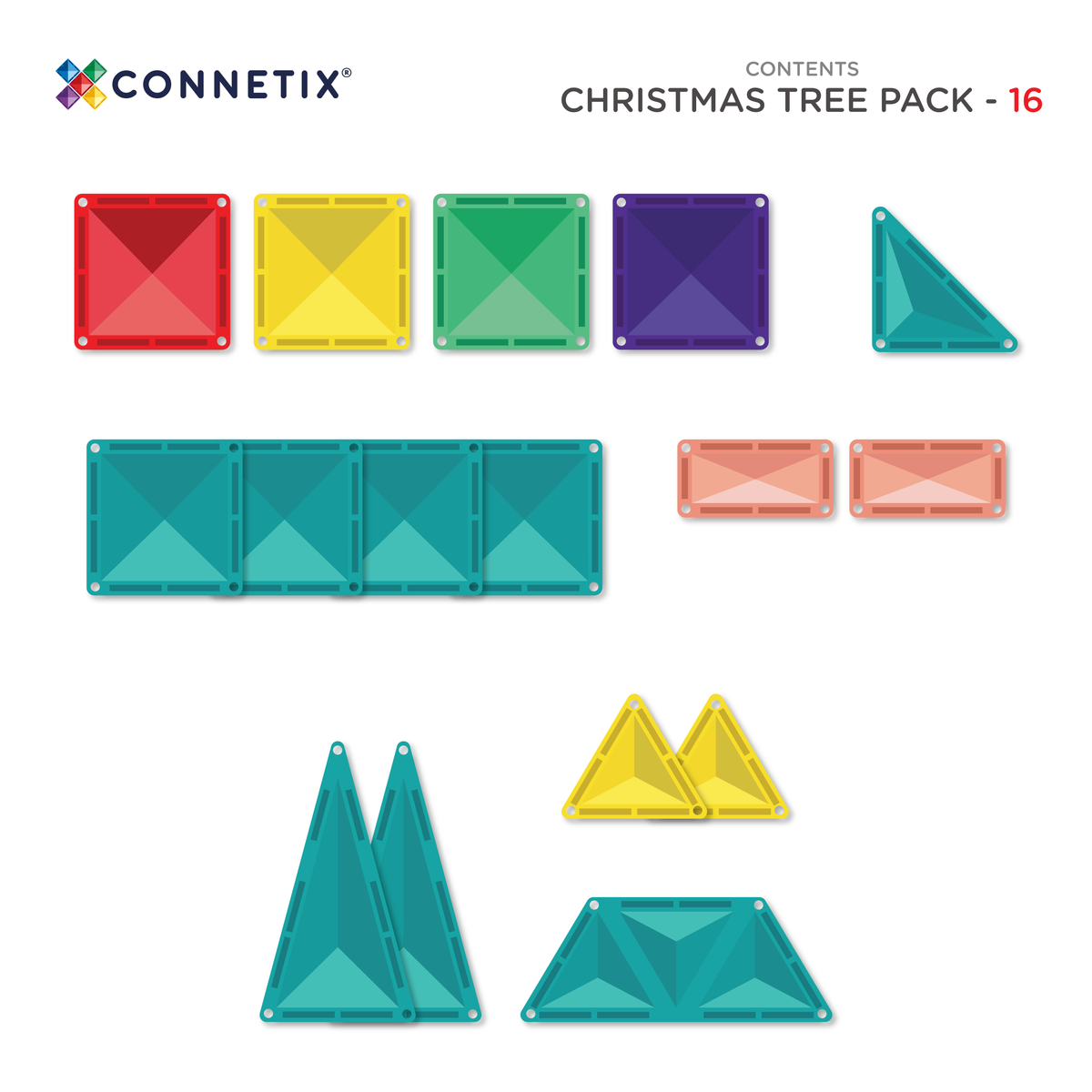 Connetix Christmas Tree Pack 16 Piece