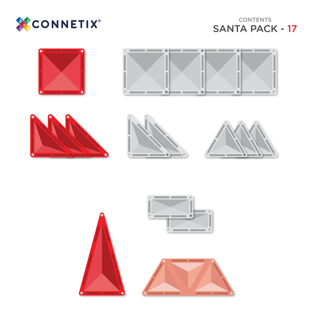 Connetix Christmas Santa Pack 17 Piece