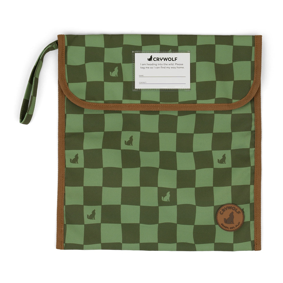 Book Bag Green Check