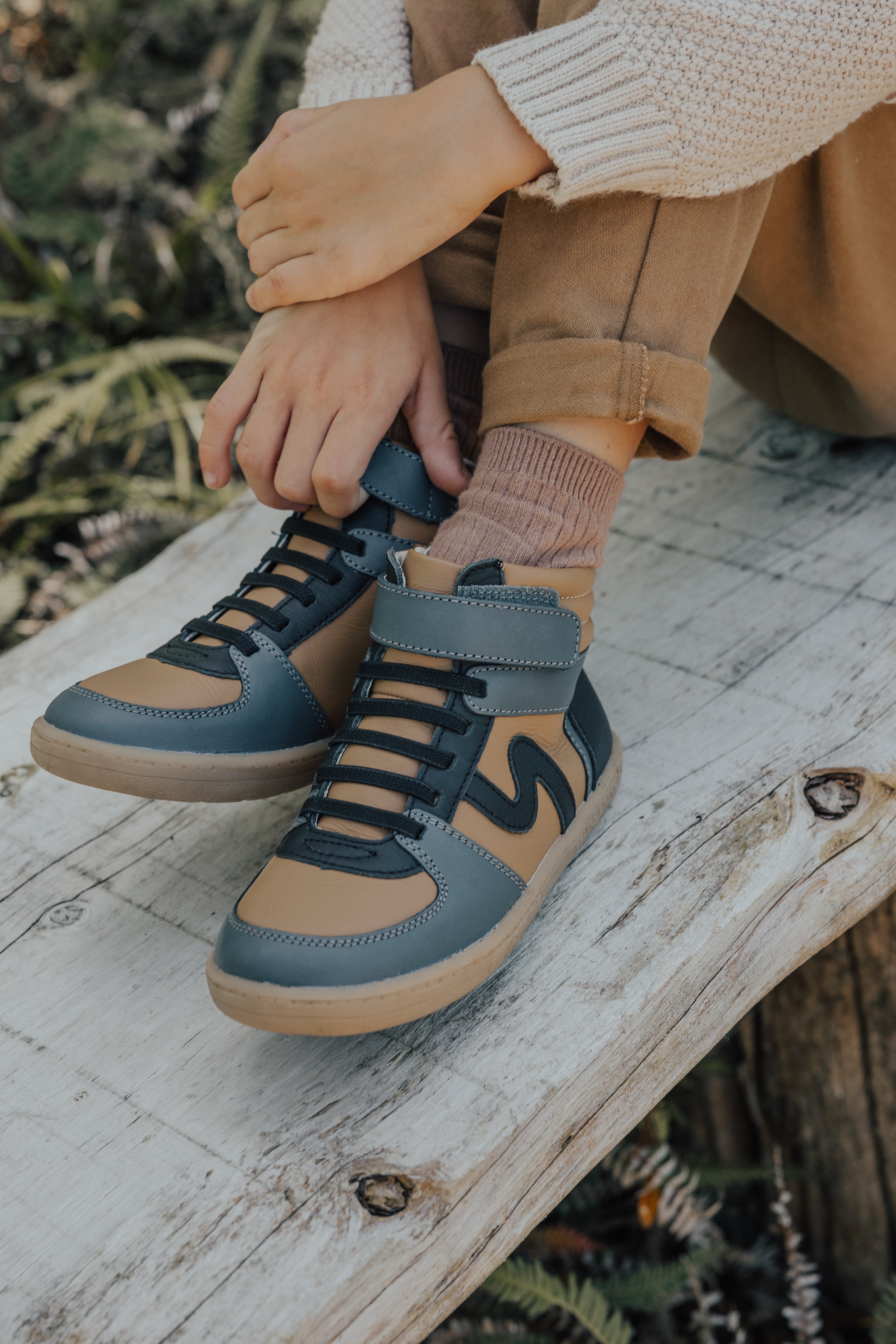 Pretty Brave Hi-Top - Tan Combo