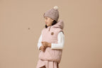 Reversible Yeti Vest - Blush/Camel