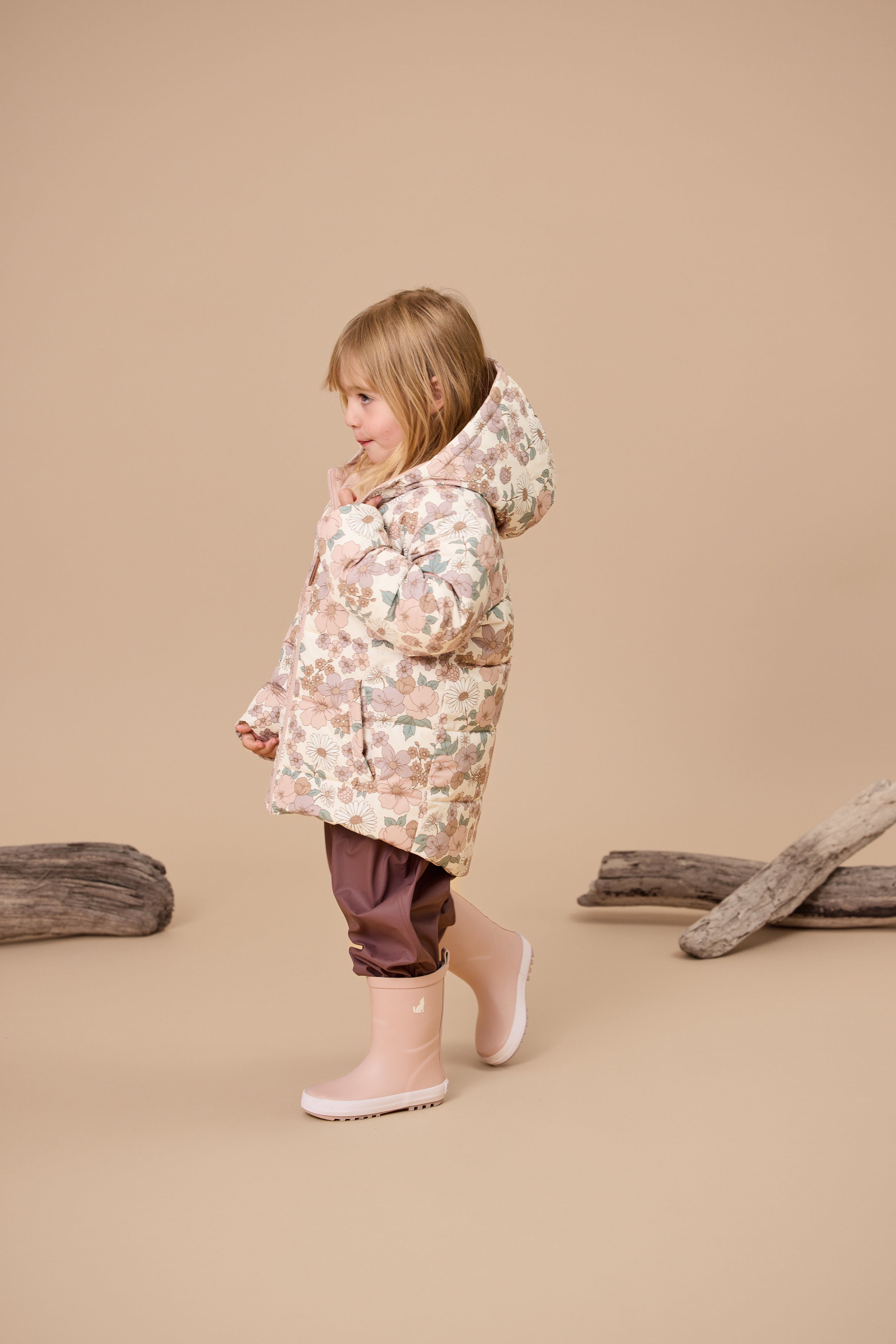 Reversible Eco-Puffer - Daisy Floral