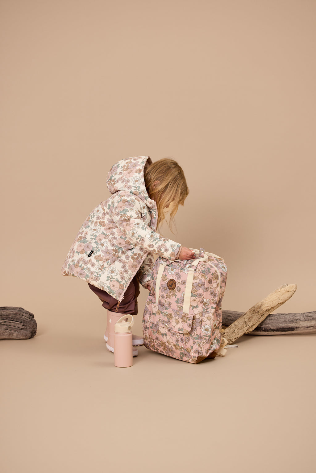 Reversible Eco-Puffer - Daisy Floral