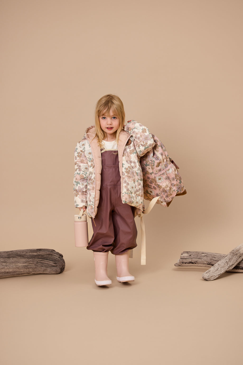 Reversible Eco-Puffer - Daisy Floral