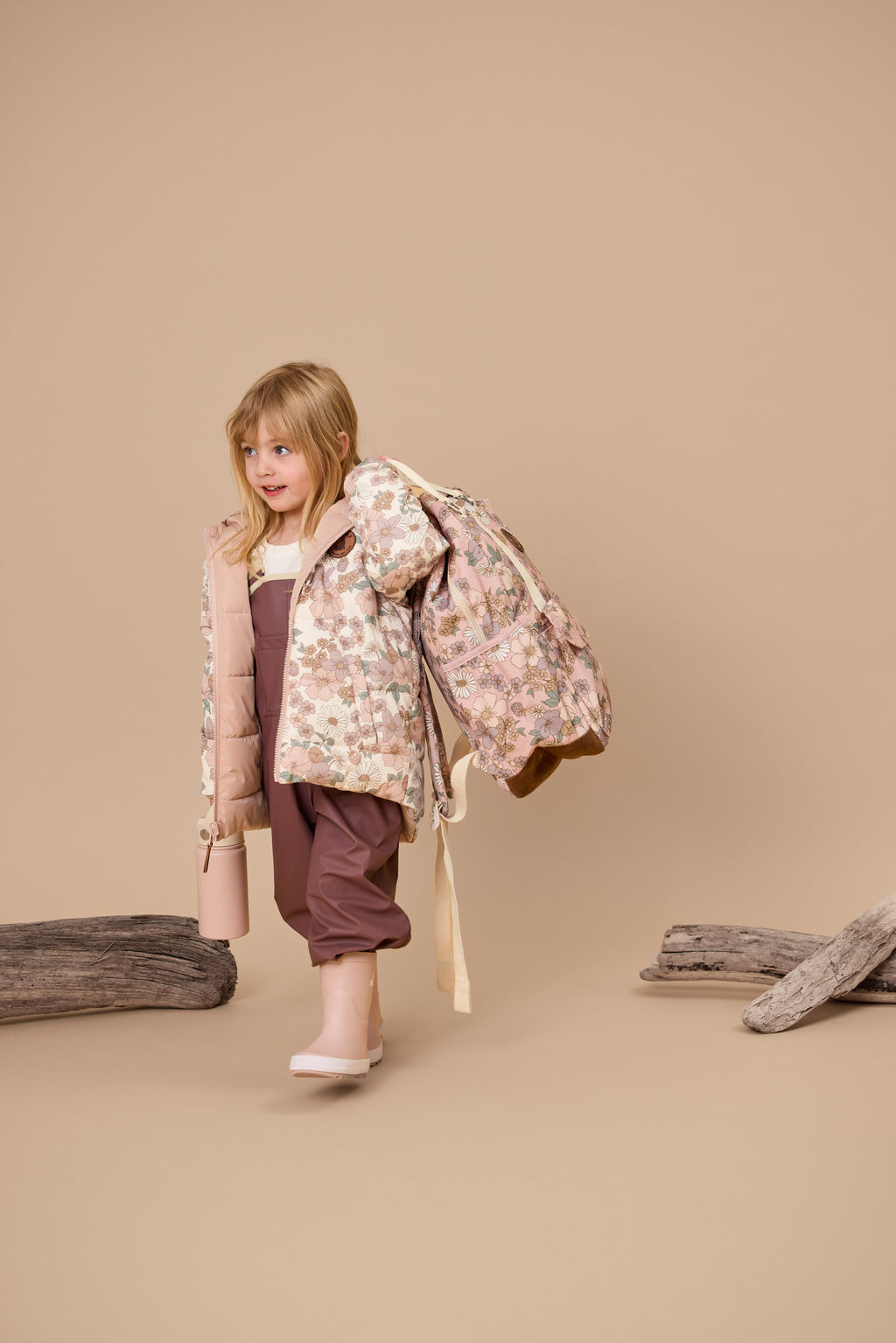 Reversible Eco-Puffer - Daisy Floral