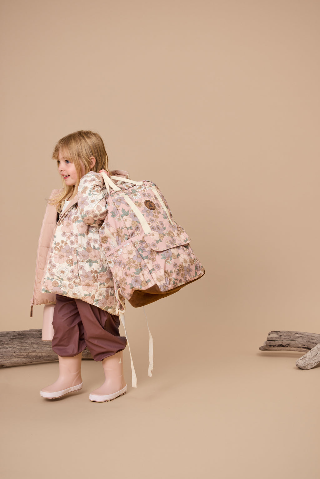 Reversible Eco-Puffer - Daisy Floral