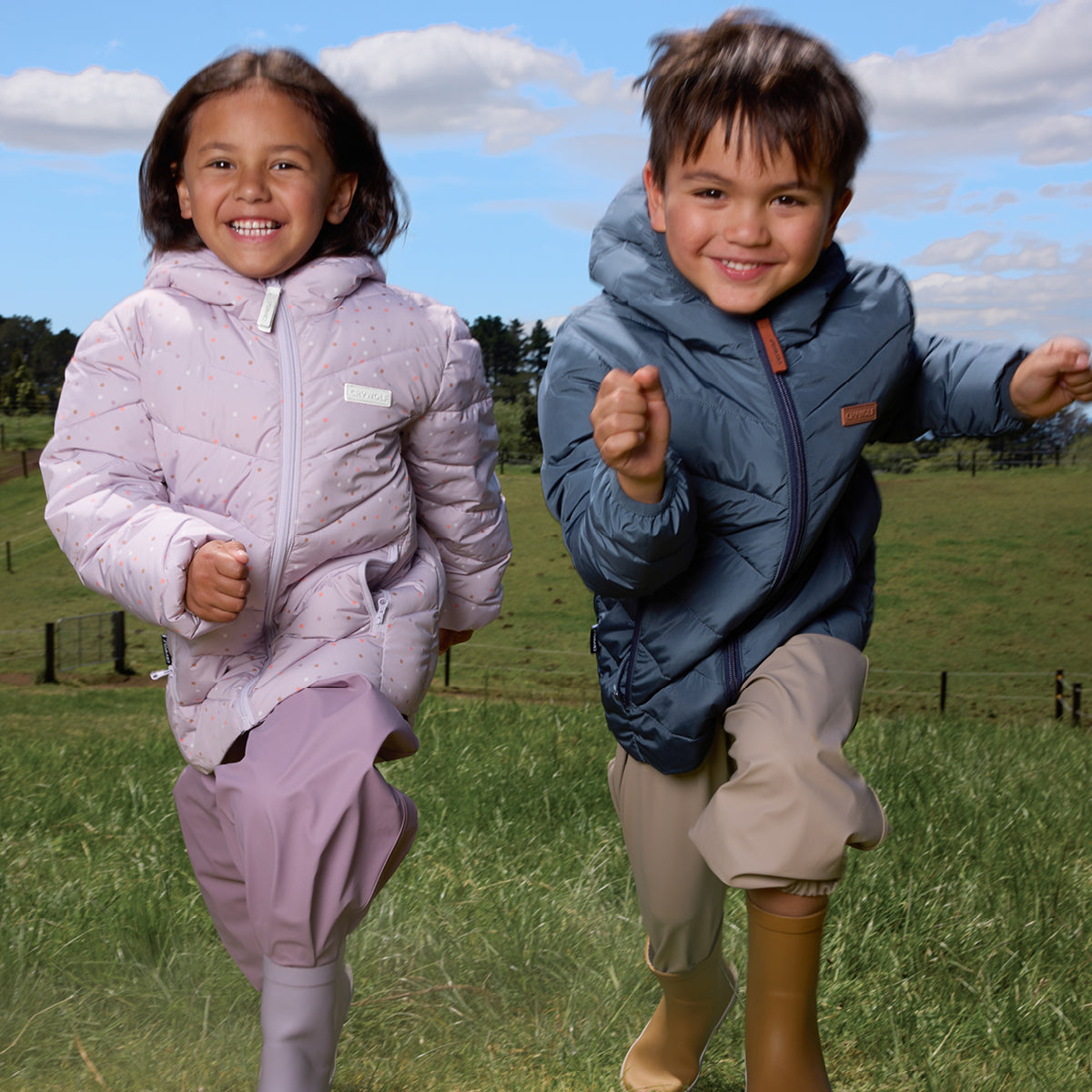 Eco-Puffer Heather Dots