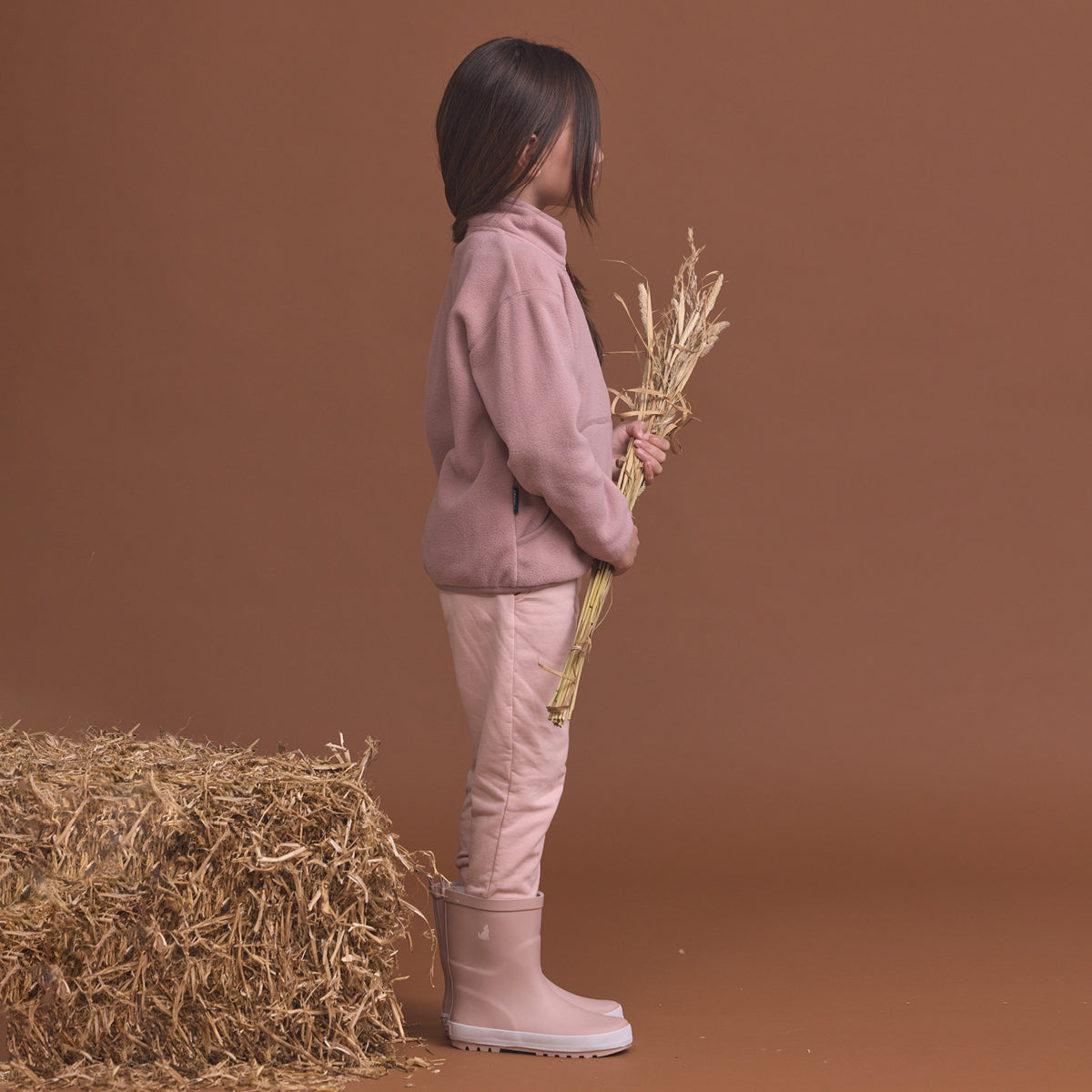 Lightweight Fleece Pink Rose