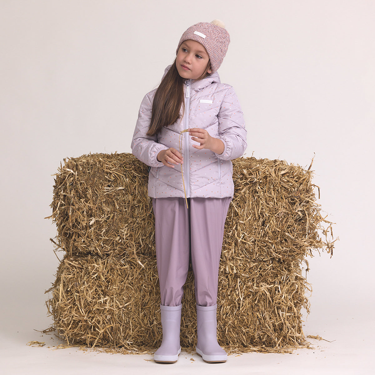 Pom Pom Beanie Heather Speckle