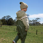Pom Pom Beanie Olive Speckle