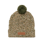 Pom Pom Beanie Olive Speckle