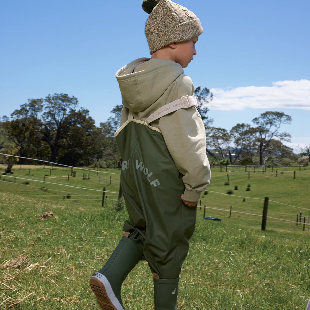 Rain Overalls Olive