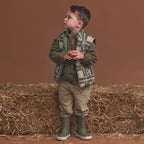 Reversible Eco-Vest Field Plaid