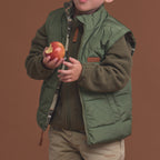 Reversible Eco-Vest Field Plaid