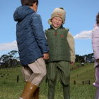 Reversible Eco-Vest Field Plaid