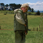 Reversible Eco-Vest Field Plaid