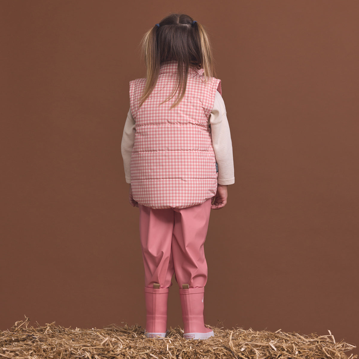 Reversible Eco-Vest Rose Gingham