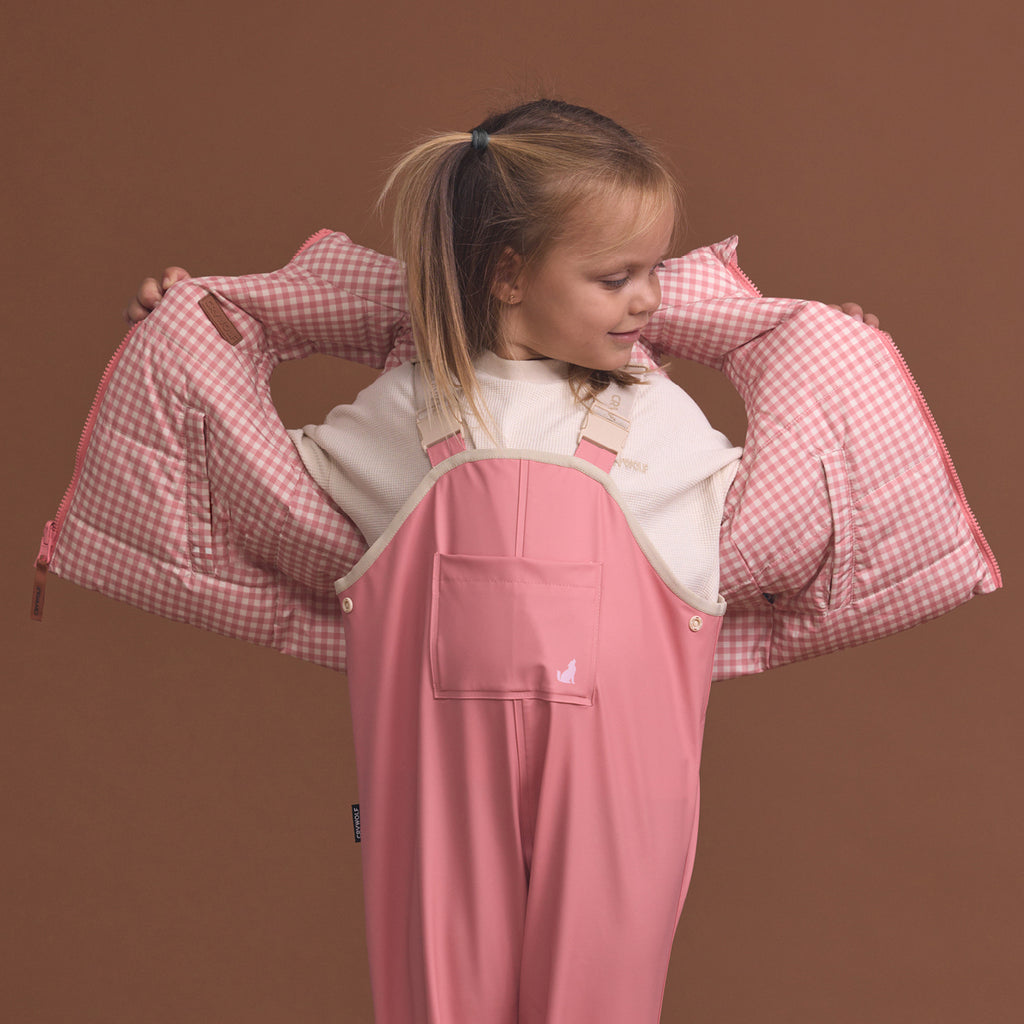 Reversible Eco-Vest Rose Gingham