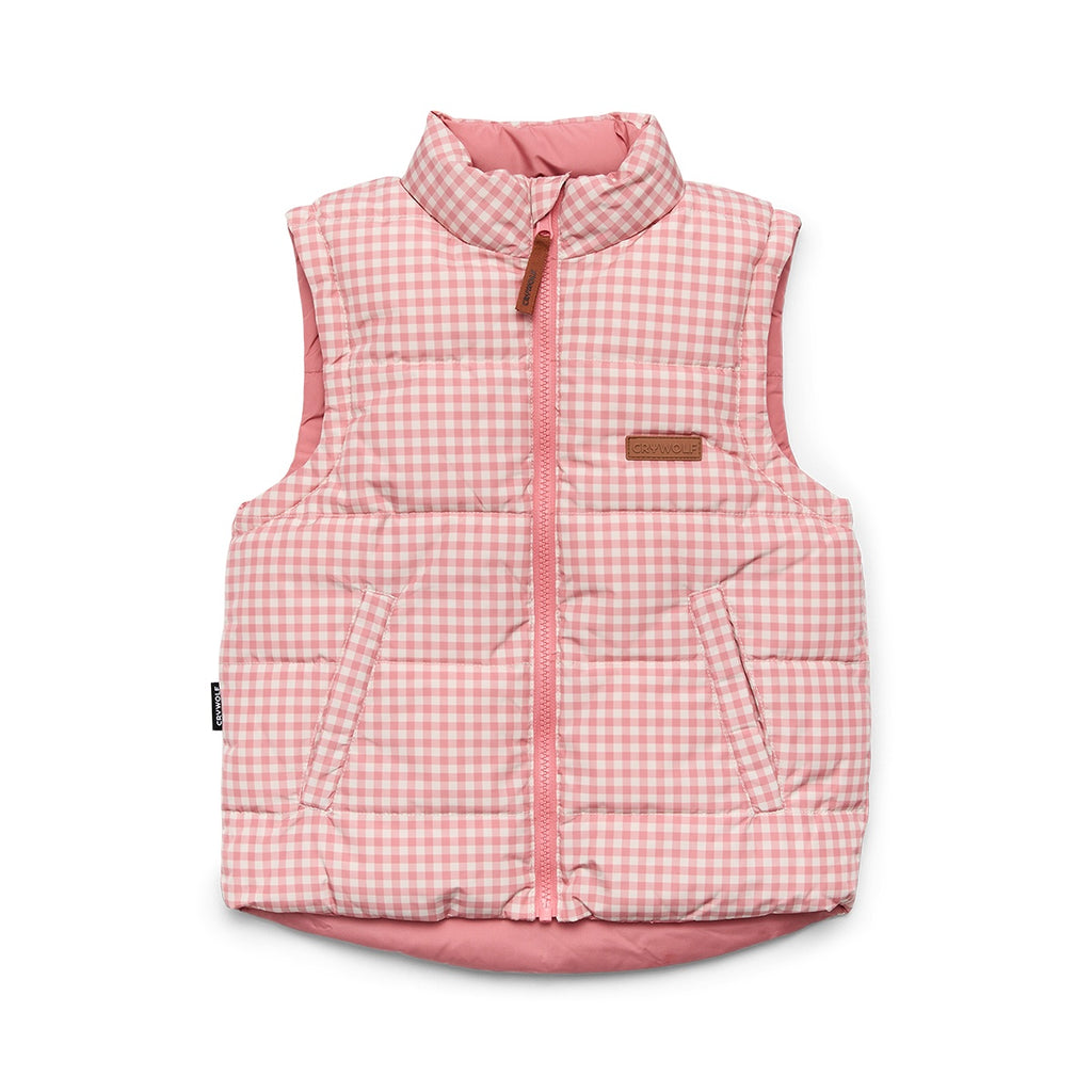 Reversible Eco-Vest Rose Gingham