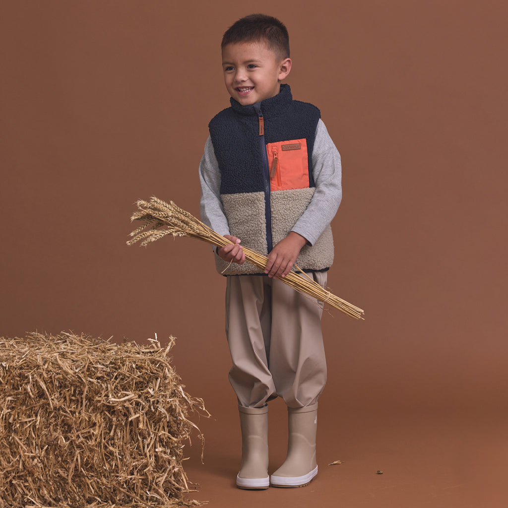 Reversible Yeti Vest Ash Colourblock