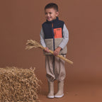Reversible Yeti Vest Ash Colourblock