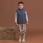 Reversible Yeti Vest Ash Colourblock