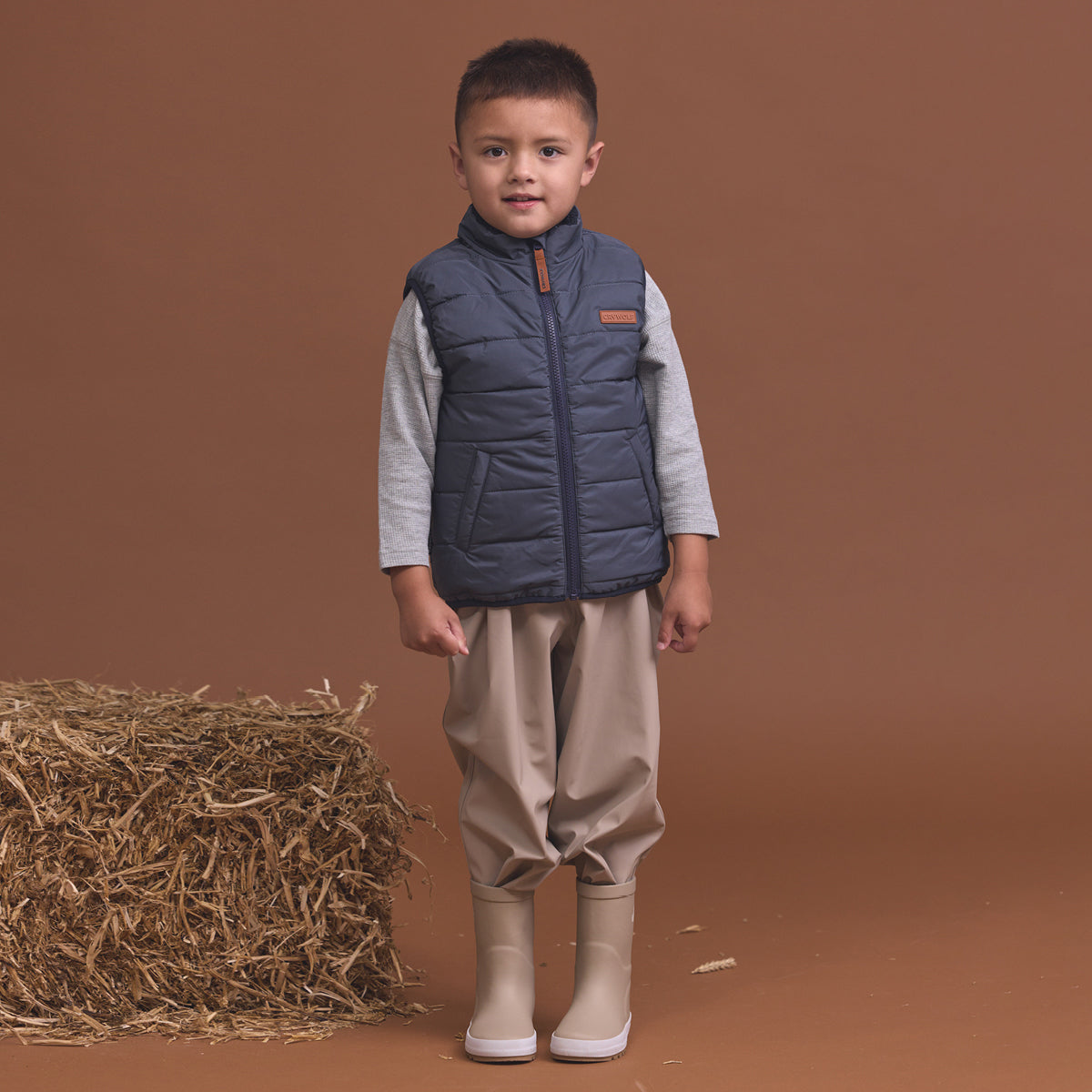 Reversible Yeti Vest Ash Colourblock