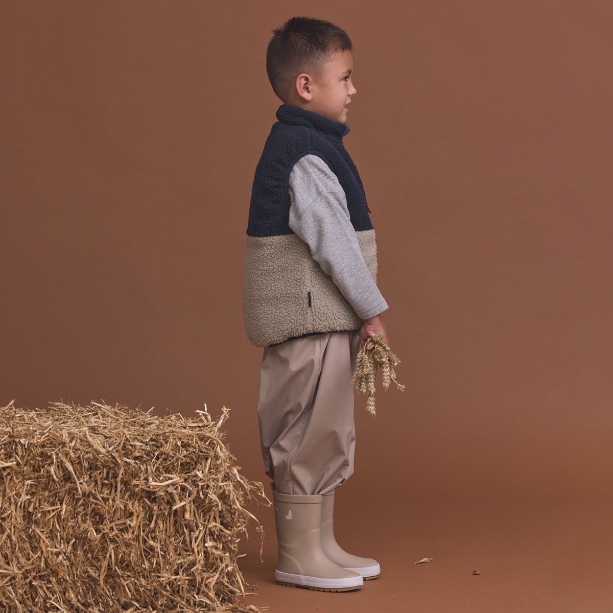 Reversible Yeti Vest Ash Colourblock