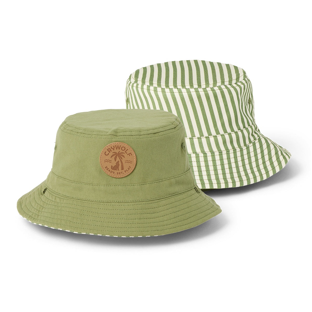 Reversible Bucket Hat - Coastal Stripe