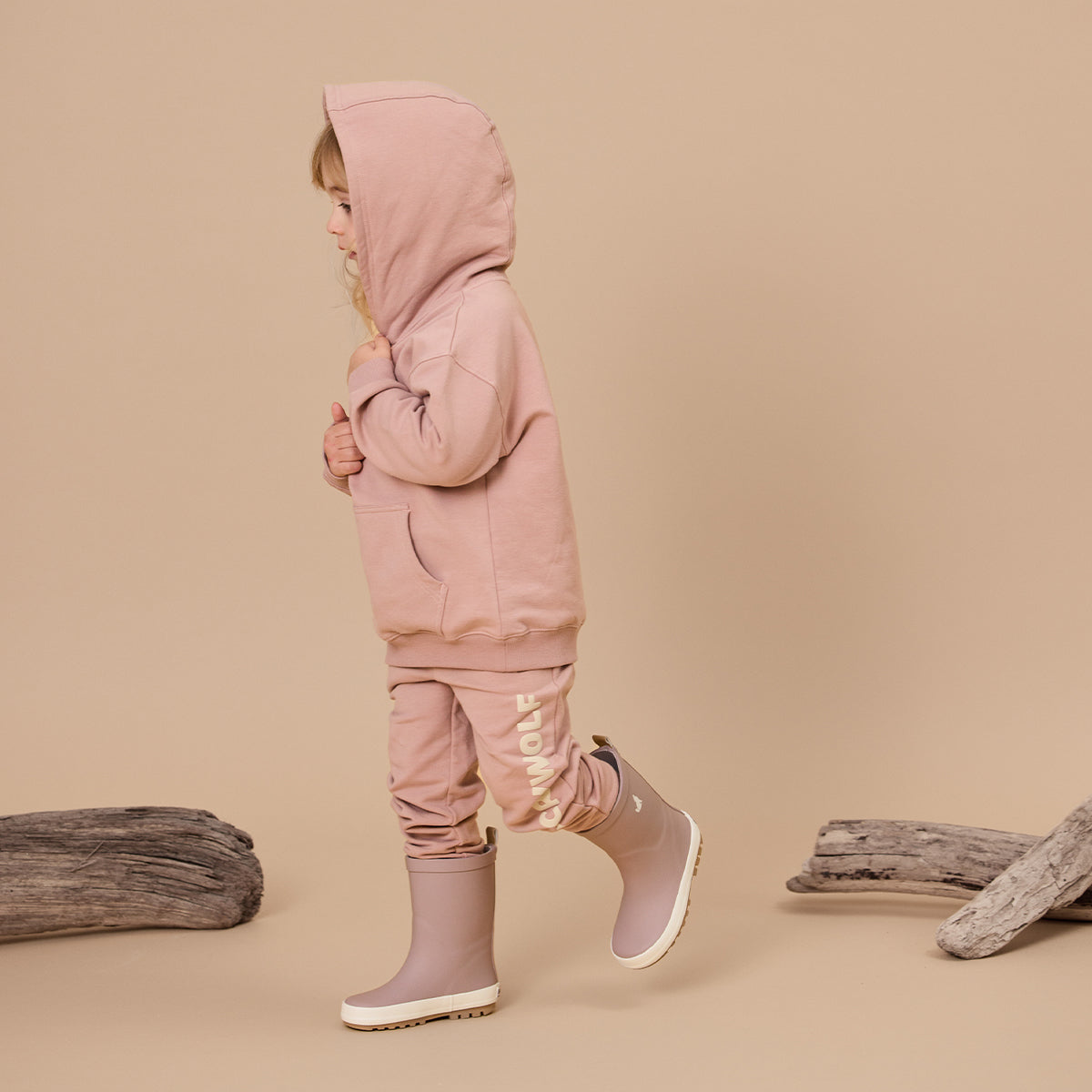 Crywolf Chill Track Pant - Dusty Mauve