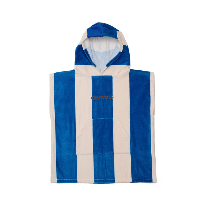 Crywolf Hooded Towel - Deep Sea Stripe