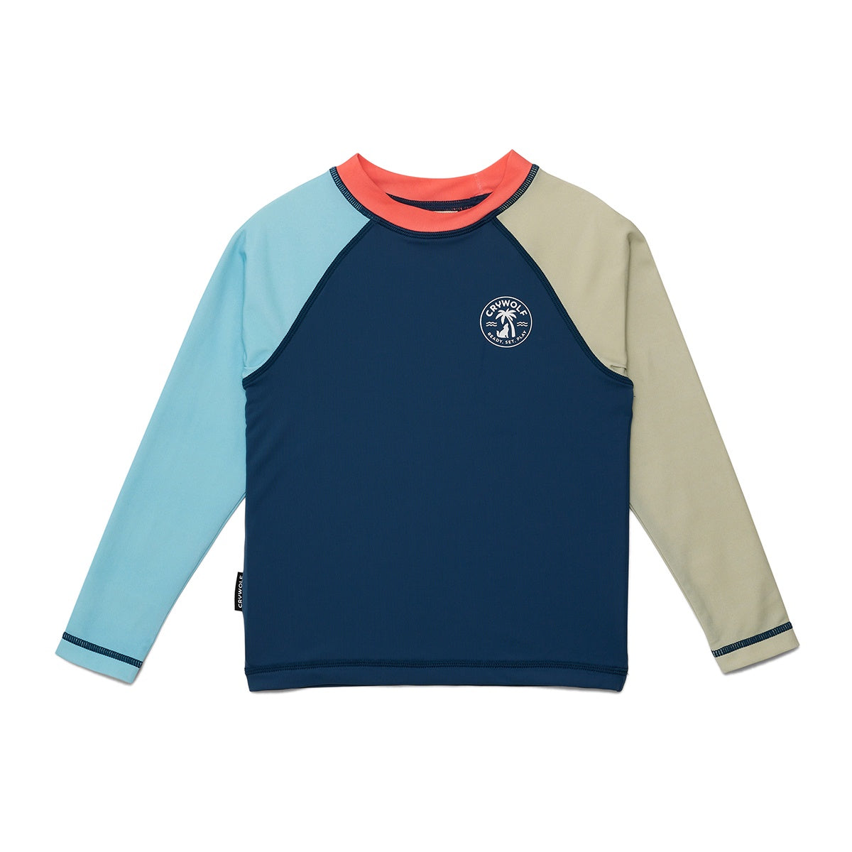 Crywolf Long Sleeve Rash Vest - Ocean Colourblock