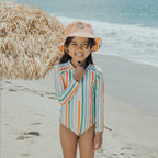 Long Sleeve Swimsuit - Summer Stripe