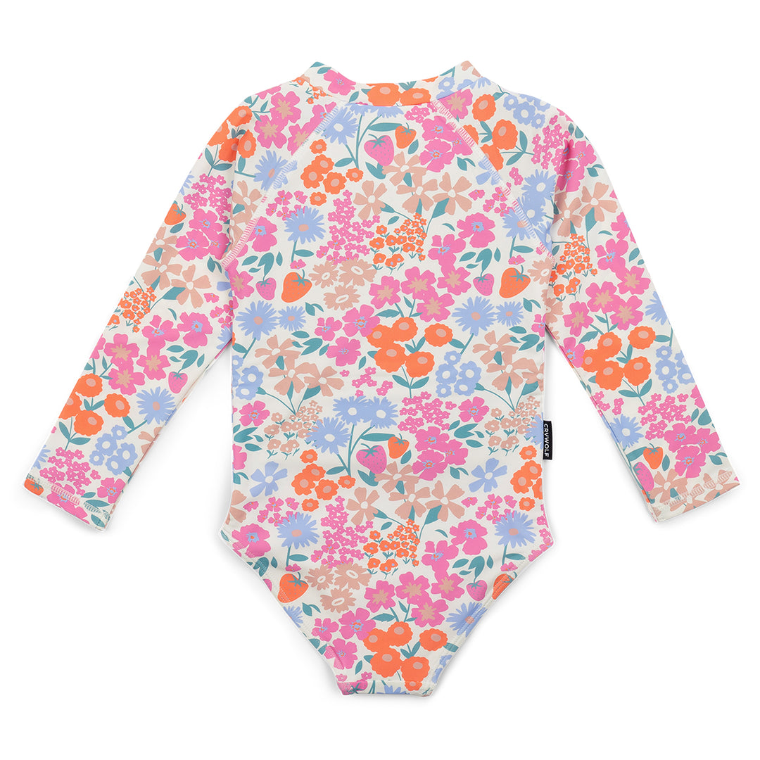 Crywolf Long Sleeve Swimsuit - Berry Garden