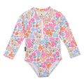 Long Sleeve Swimsuit - Berry Garden