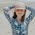 Crywolf Long Sleeve Swimsuit - Blush Postcards