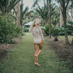Long Sleeve Swimsuit - Flower Market